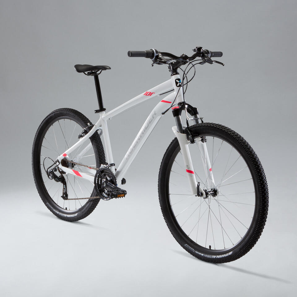 RECONDITIONNÉ - VÉLO VTT ST 100 FEMME BLANC ROSE 27,5" - TRÈS BON – Image 3