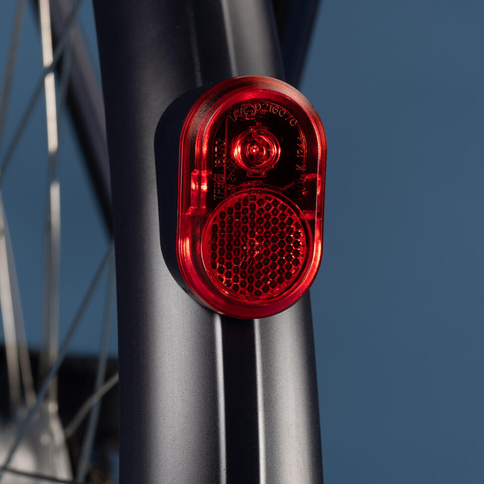 VELO DE VILLE ELECTRIQUE ELOPS 900 CADRE HAUT BLEU MARINE – Image 11