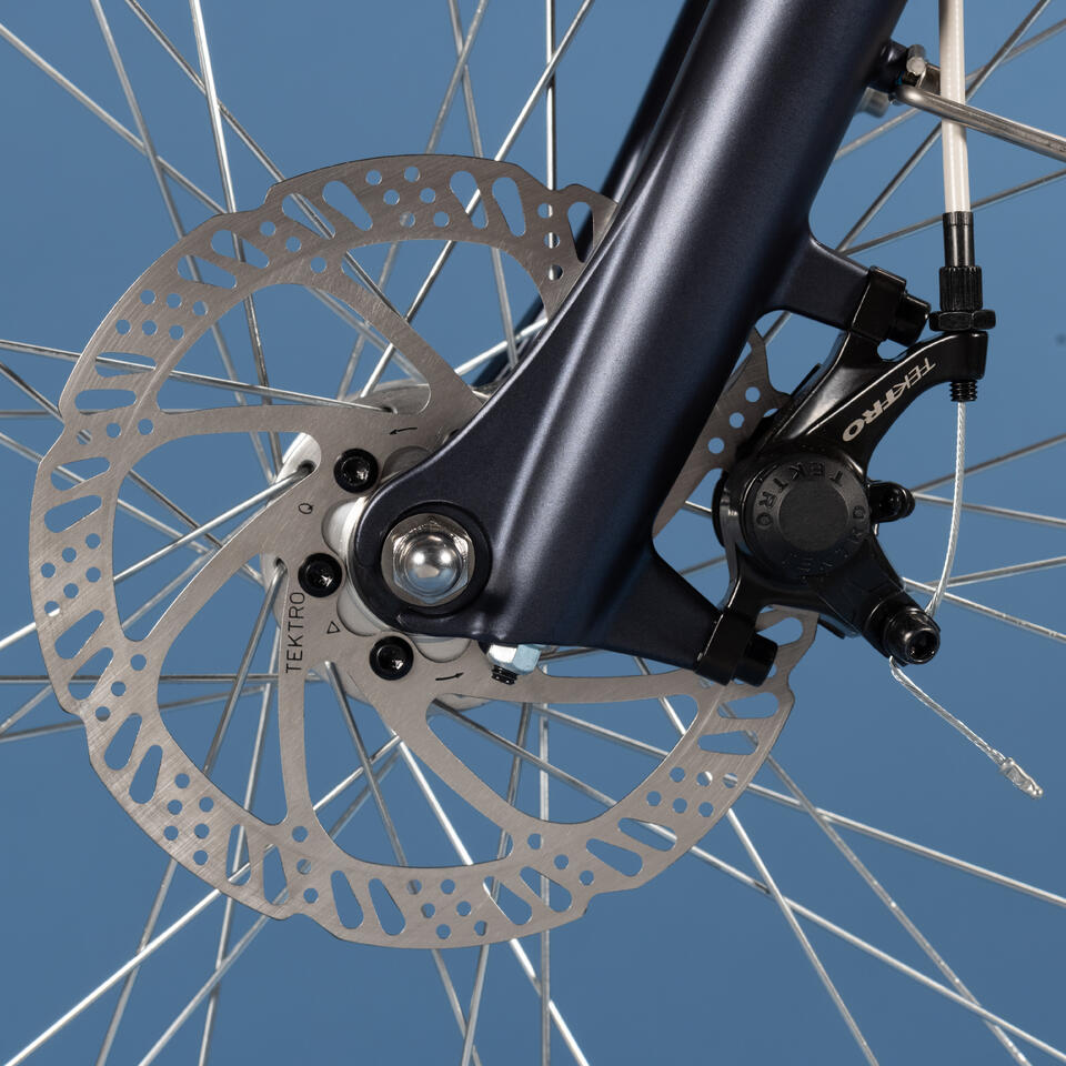 VELO DE VILLE ELECTRIQUE ELOPS 900 CADRE HAUT BLEU MARINE – Image 16