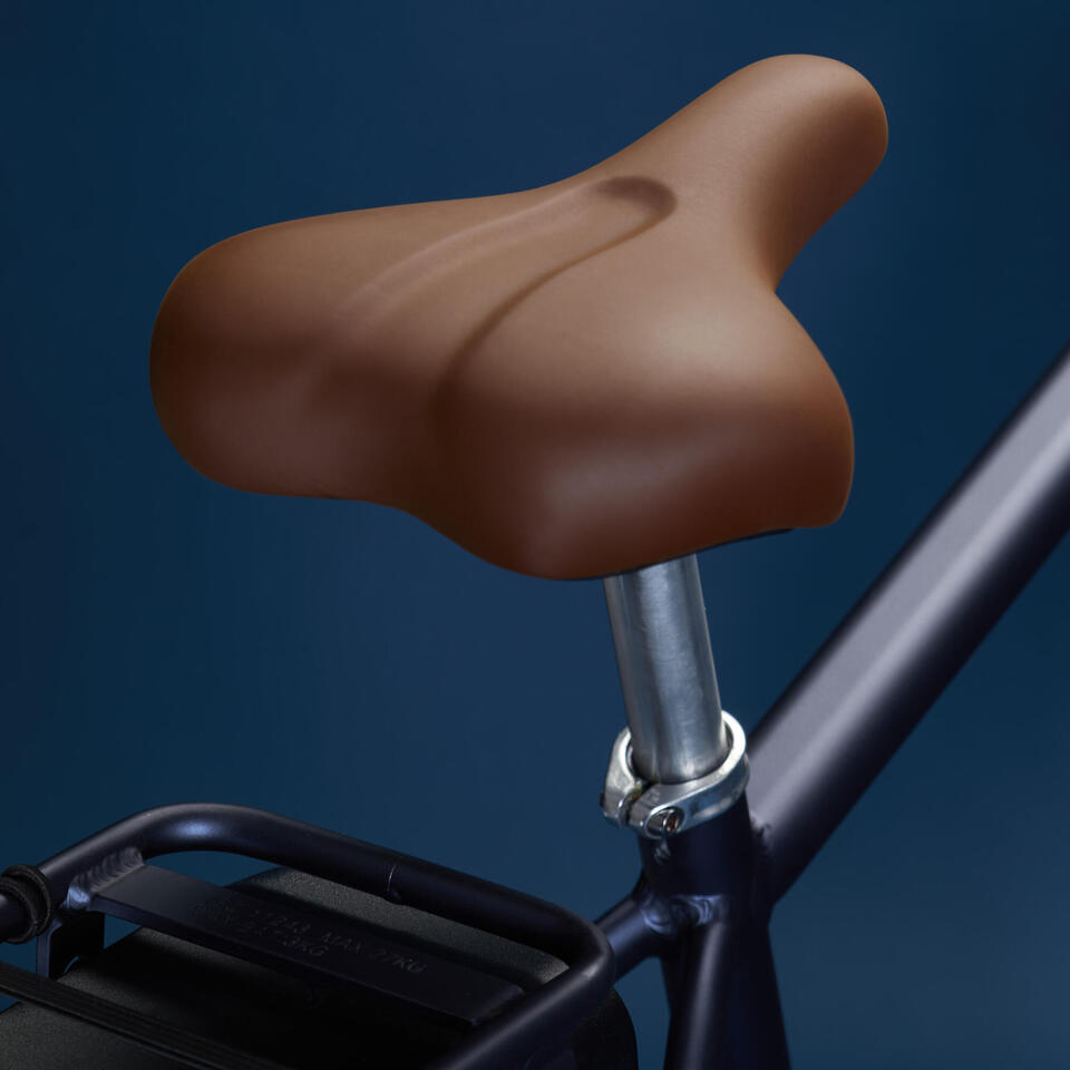 VELO DE VILLE ELECTRIQUE ELOPS 900 CADRE HAUT BLEU MARINE – Image 3