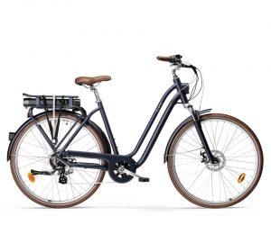 VELO DE VILLE ELECTRIQUE ELOPS 900 E CADRE BAS BLEU MARINE