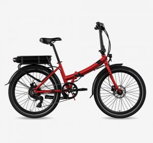 VÉLO DE VILLE PLIANT À ASSISTANCE ÉLECTRIQUE 24" - LEGEND SIENA 13AH ROUGE