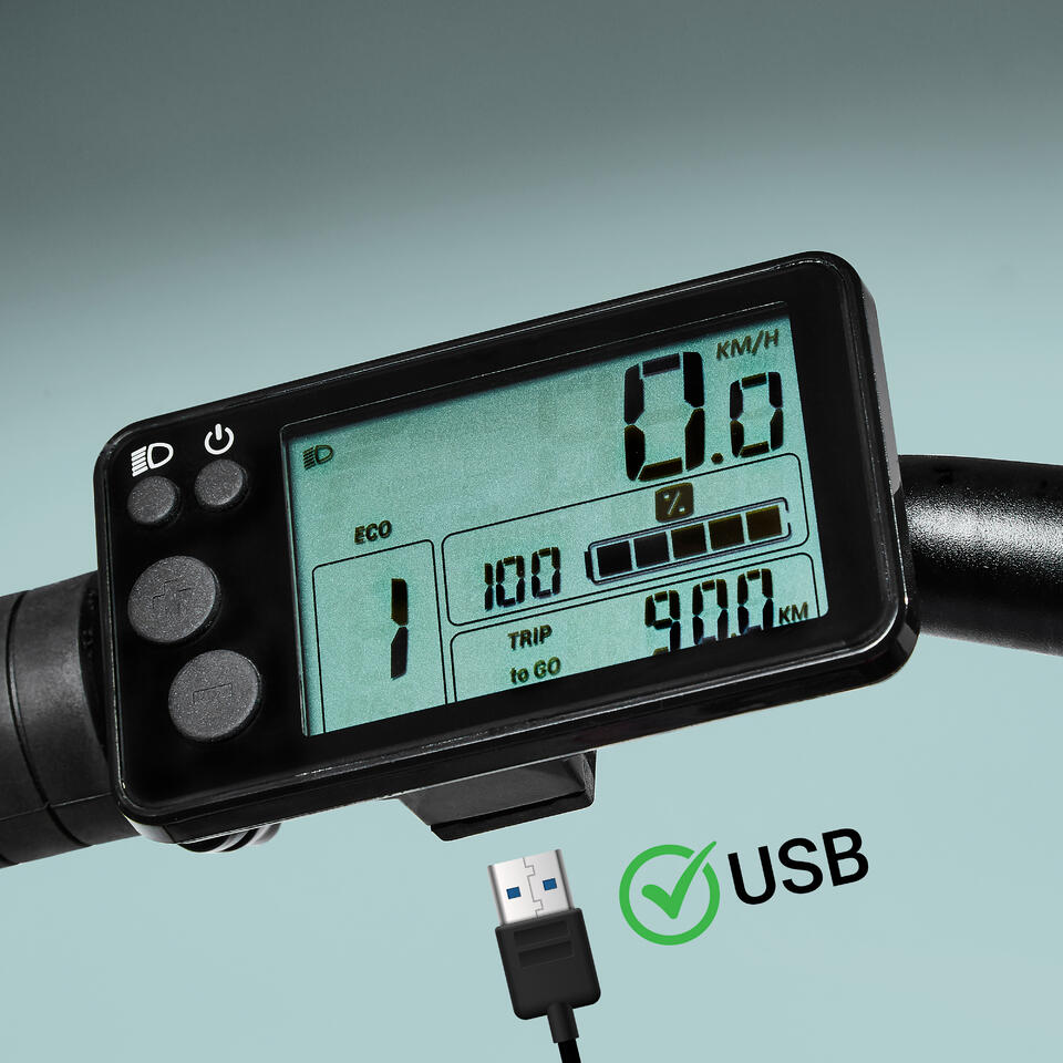 VÉLO TOUT CHEMIN ELECTRIQUE RIVERSIDE 500 E GRIS – Image 5