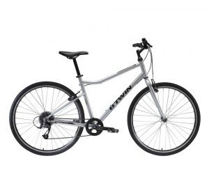 VÉLO TOUT CHEMIN RIVERSIDE 120 GRIS METAL