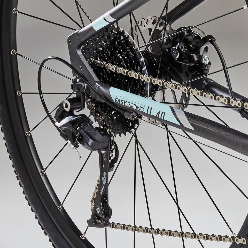 VELO TOUT CHEMIN RIVERSIDE 700 GRIS & VERT D'EAU – Image 7