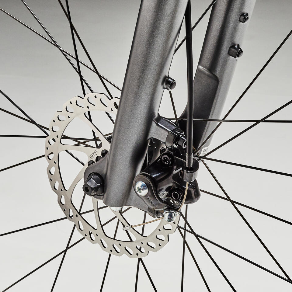 VELO TOUT CHEMIN RIVERSIDE 700 GRIS & VERT D'EAU – Image 8