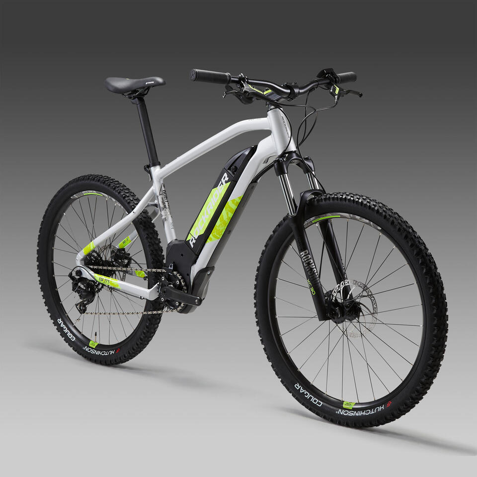 VÉLO VTT ÉLECTRIQUE E-ST 520 GRIS JAUNE 27,5" – Image 2