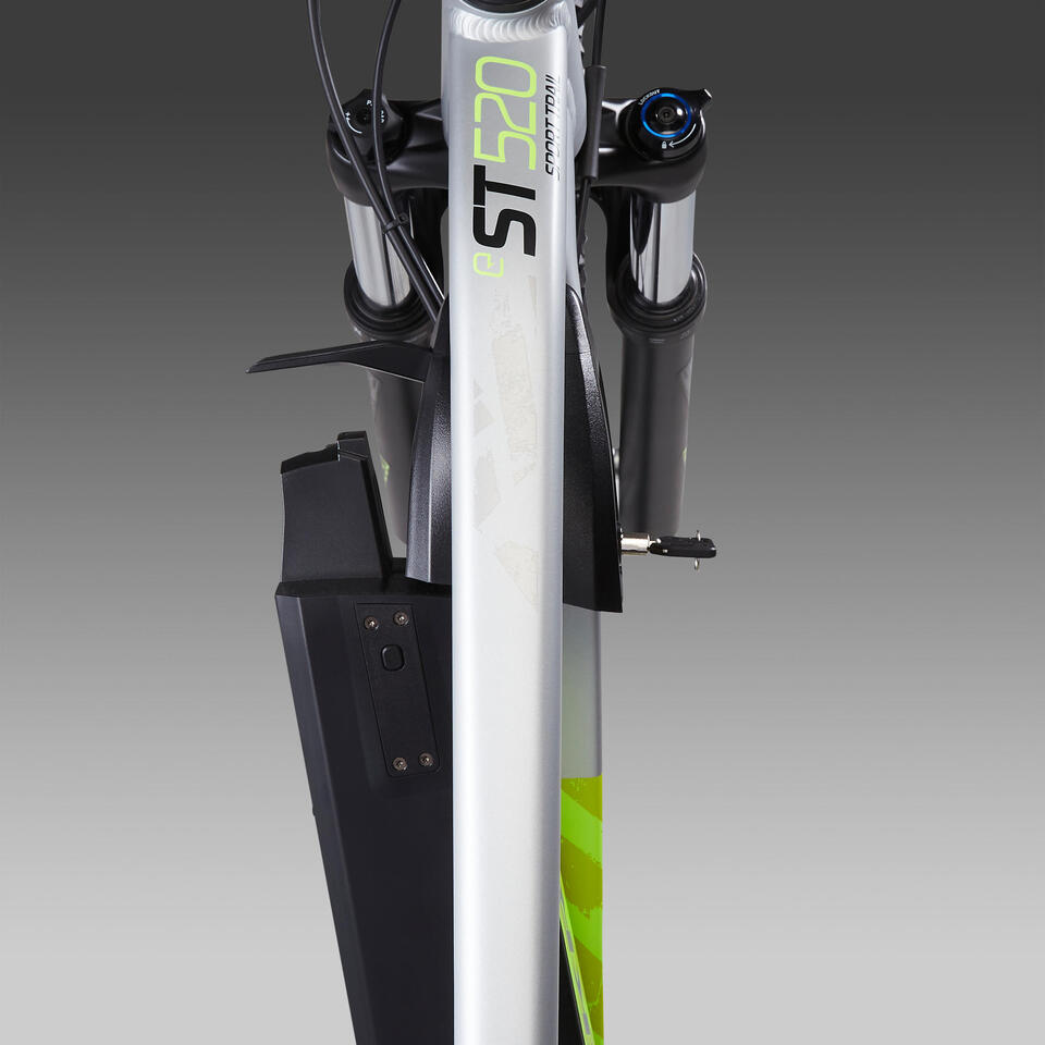 VÉLO VTT ÉLECTRIQUE E-ST 520 GRIS JAUNE 27,5" – Image 13