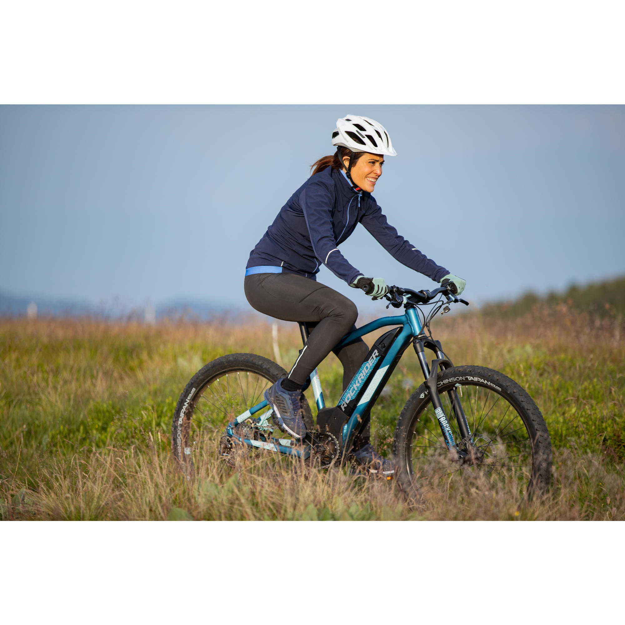 VÉLO VTT ÉLECTRIQUE E-ST 900 FEMME TURQUOISE 27'5" PLUS – Image 11