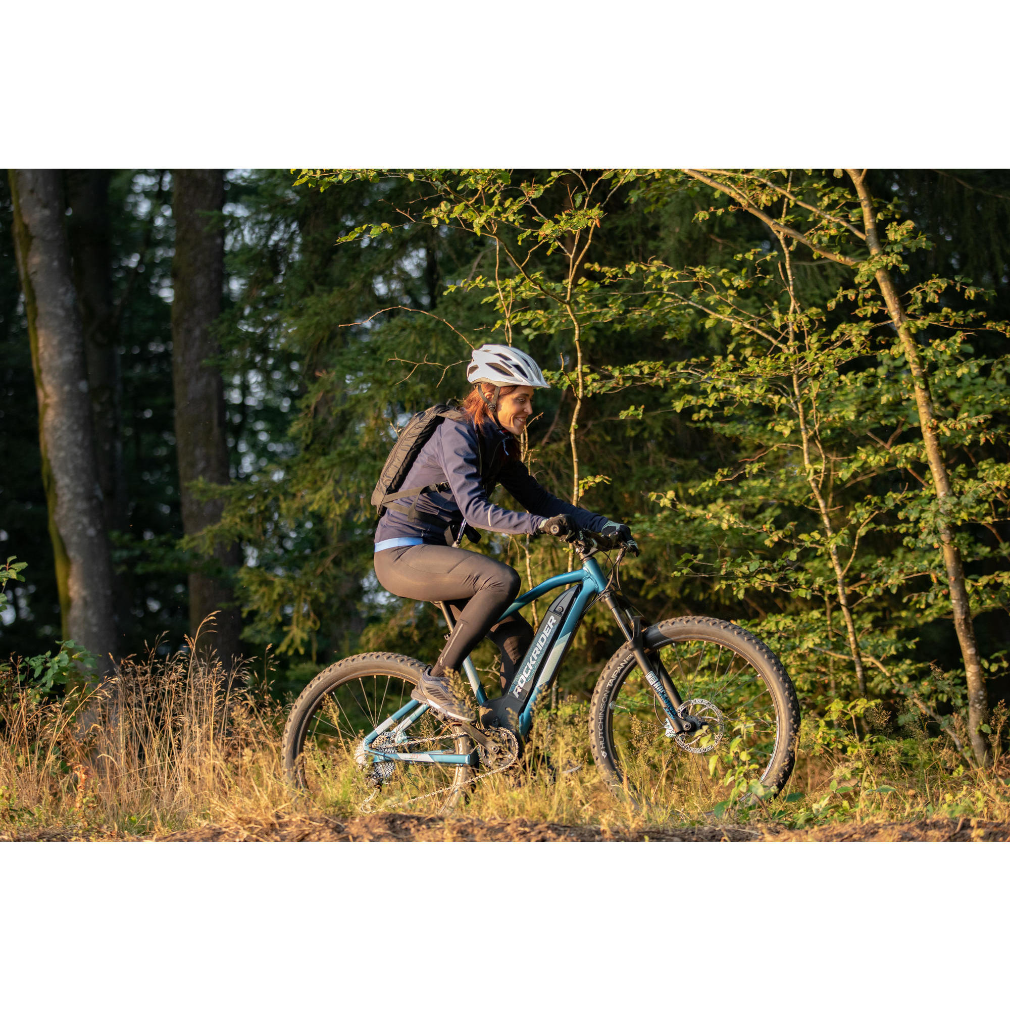 VÉLO VTT ÉLECTRIQUE E-ST 900 FEMME TURQUOISE 27'5" PLUS – Image 13