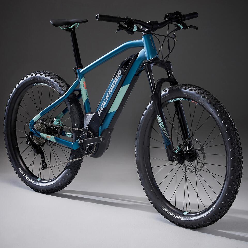 VÉLO VTT ÉLECTRIQUE E-ST 900 FEMME TURQUOISE 27'5" PLUS – Image 3