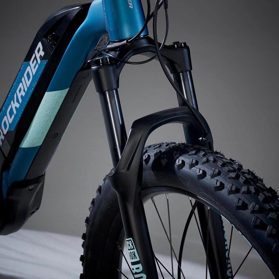 VÉLO VTT ÉLECTRIQUE E-ST 900 FEMME TURQUOISE 27'5" PLUS – Image 4