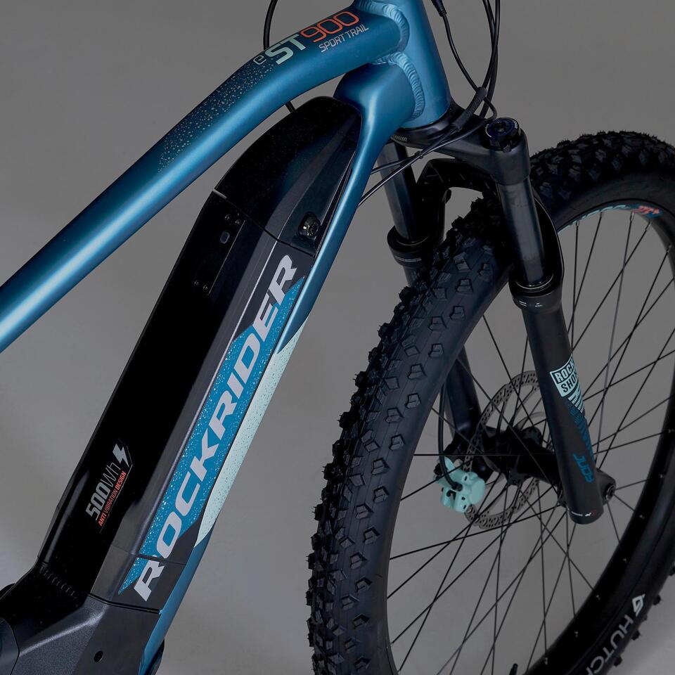 VÉLO VTT ÉLECTRIQUE E-ST 900 FEMME TURQUOISE 27'5" PLUS – Image 5