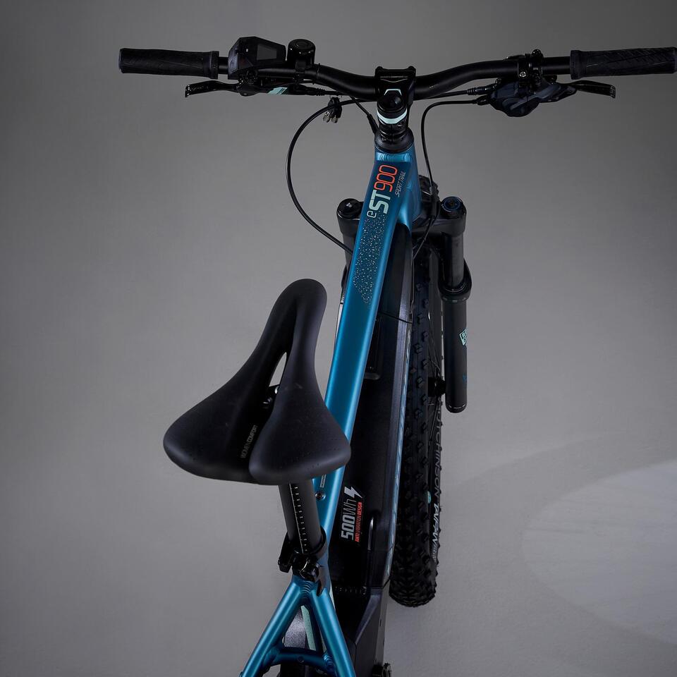 VÉLO VTT ÉLECTRIQUE E-ST 900 FEMME TURQUOISE 27'5" PLUS – Image 8