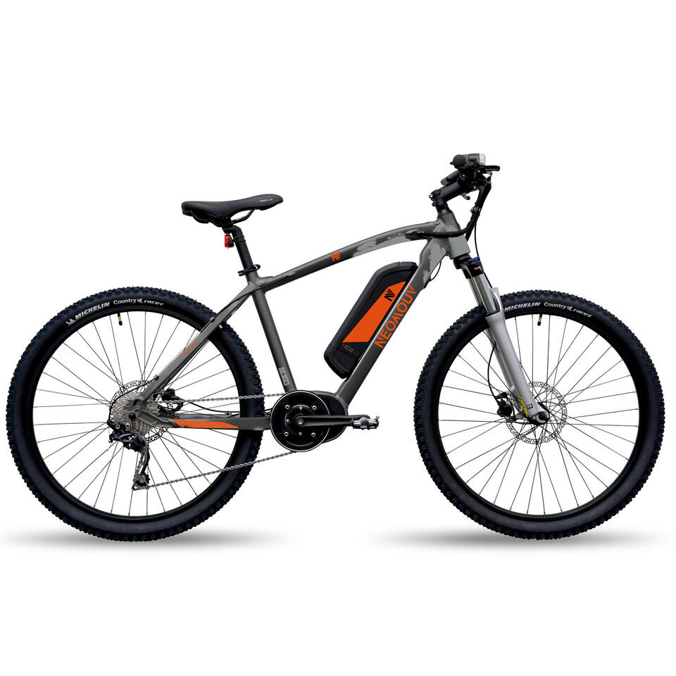 VÉLO VTT ÉLECTRIQUE - NEOMOUV ENARA - GRIS 27,5"