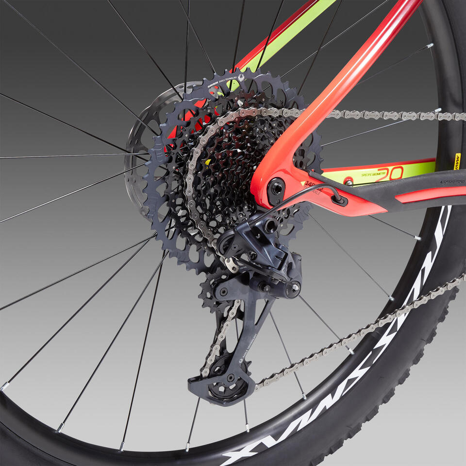 VÉLO VTT SEMI RIGIDE ROCKRIDER XC 900 29'' CARBONE GX EAGLE LUNAR – Image 8