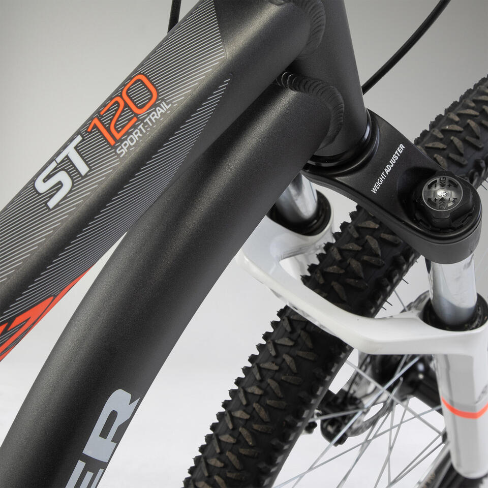 VÉLO VTT ST 120 GRIS ORANGE 27,5" – Image 8