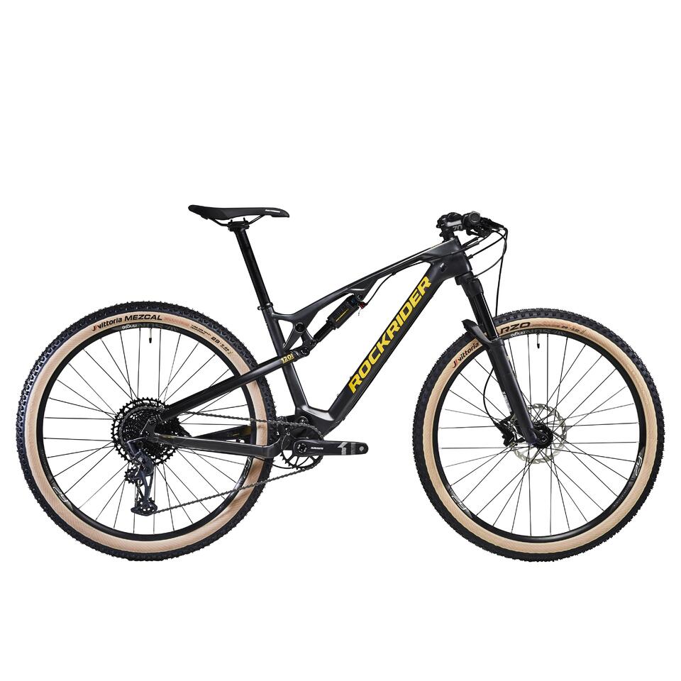 VÉLO VTT TOUT SUSPENDU ROCKRIDER XC 500 S 29'' CARBONE