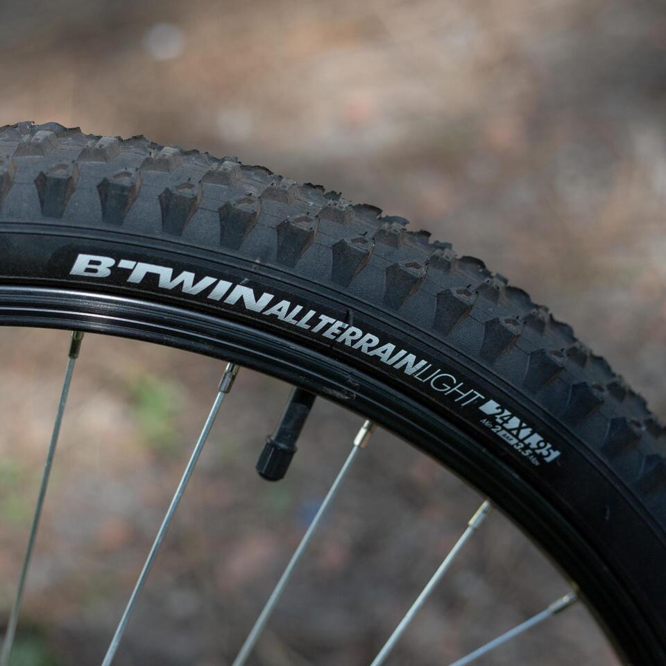 VTT ENFANT ROCKRIDER ST 500 24 POUCES 9-12 ANS JAUNE FLUO – Image 6