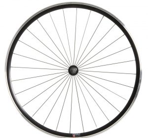 ROUE FIXIE 28 POUCES AVANT DOUBLE PAROIS NOIR ELOPS 500 RAYONNAGE RADIAL