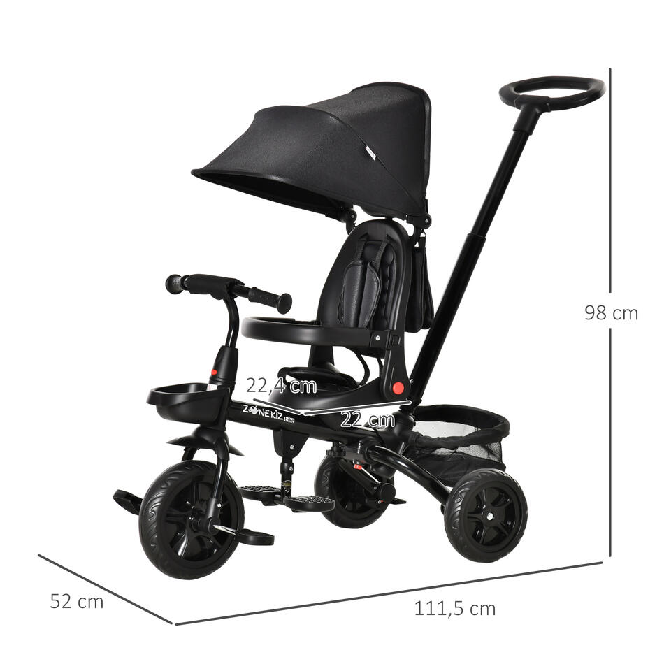 TRICYCLE ENFANT ÉVOLUTIF PLIABLE MULTI-ÉQUIPÉ MÉTAL PP – Image 3