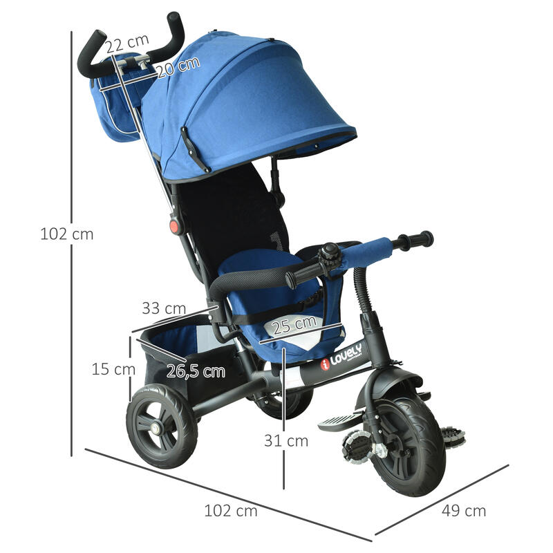 TRICYCLE ÉVOLUTIF POUR ENFANTS – Image 3