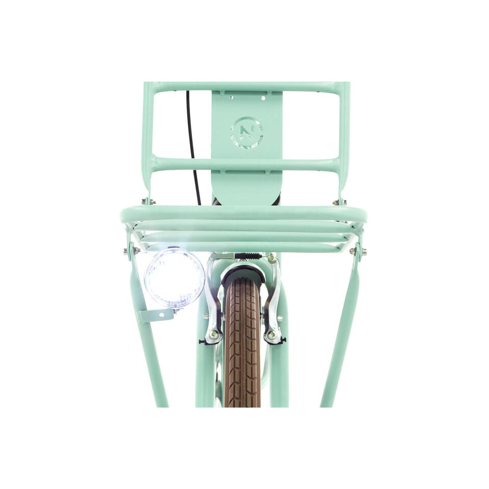 VÉLO DE TRANSPORT NOGAN VINTAGE N3 - FEMME - 50 CM - VERT CLAIR – Image 3