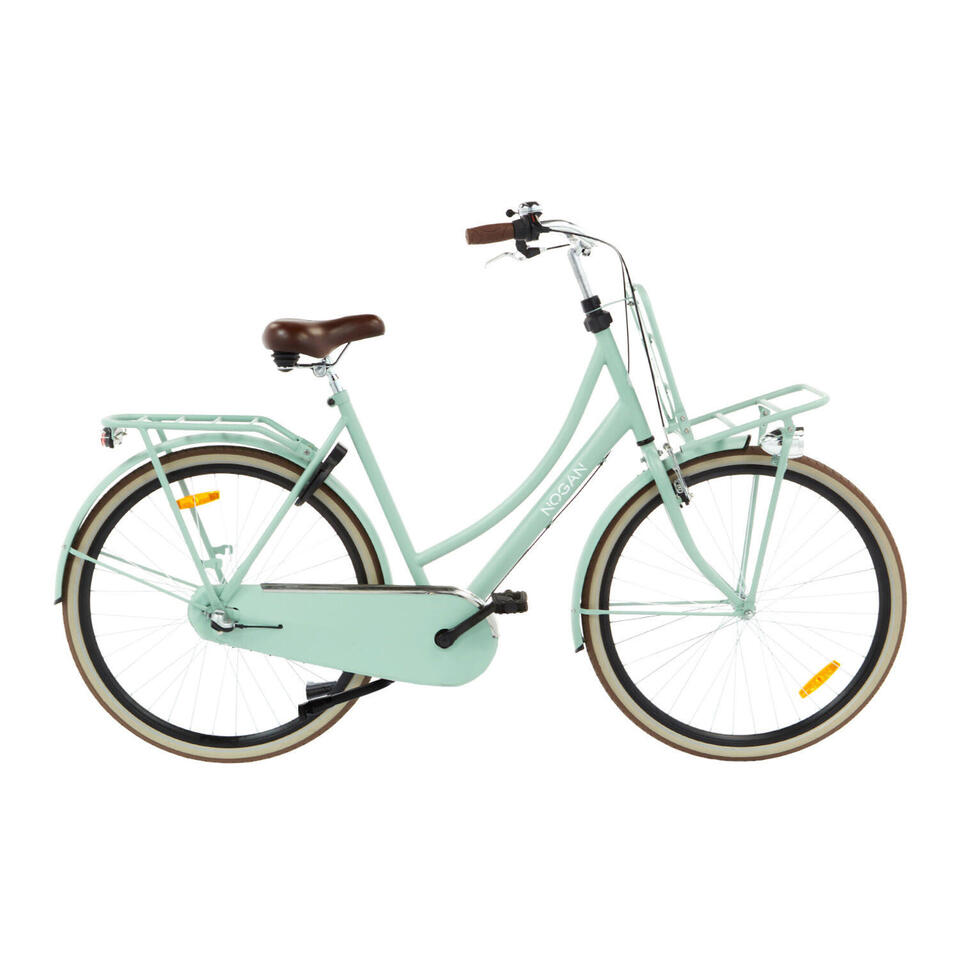 VÉLO DE TRANSPORT NOGAN VINTAGE N3 - FEMME - 50 CM - VERT CLAIR