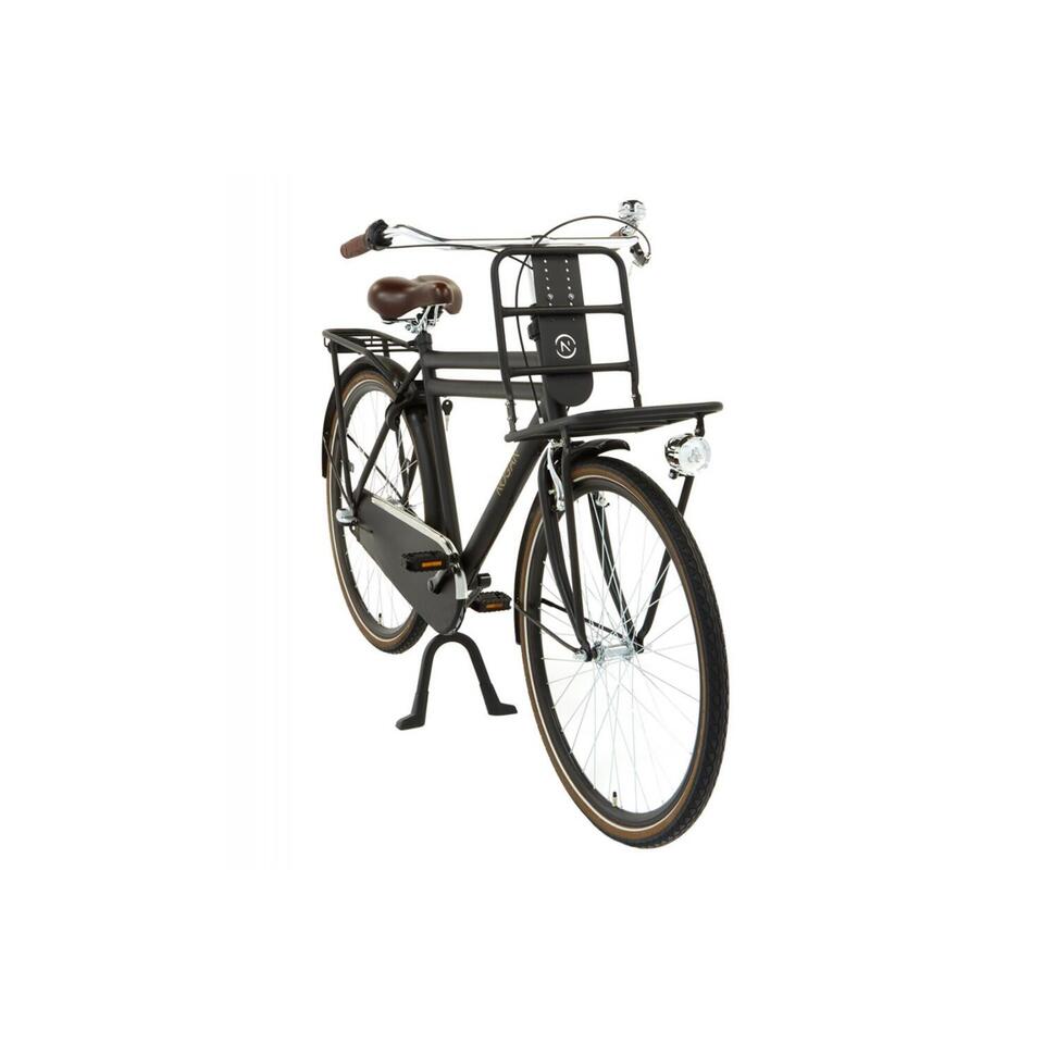 VÉLO DE TRANSPORT NOGAN VINTAGE N3 - HOMME - 57 CM - NOIR MAT – Image 3