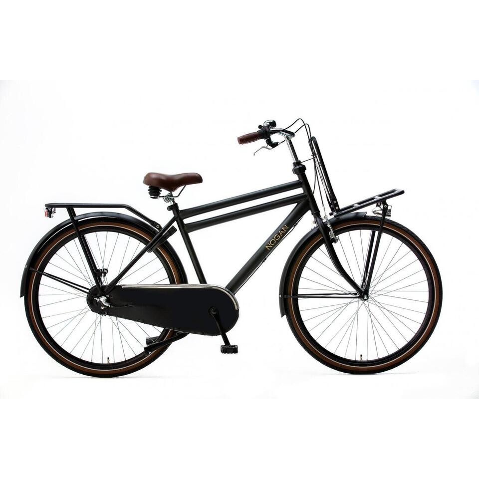 VÉLO DE TRANSPORT NOGAN VINTAGE N3 - HOMME - 57 CM - NOIR MAT