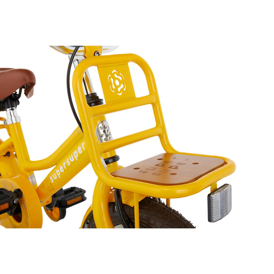 VÉLO ENFANT SUPERSUPER COOPER BAMBOO - 12 POUCES - JAUNE – Image 5