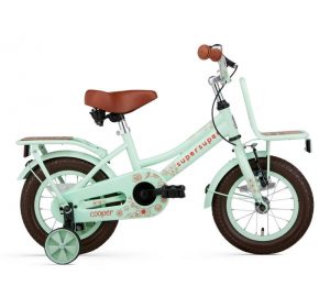 VÉLO ENFANT SUPERSUPER COOPER BAMBOO - 12 POUCES - VERT PISTACHE