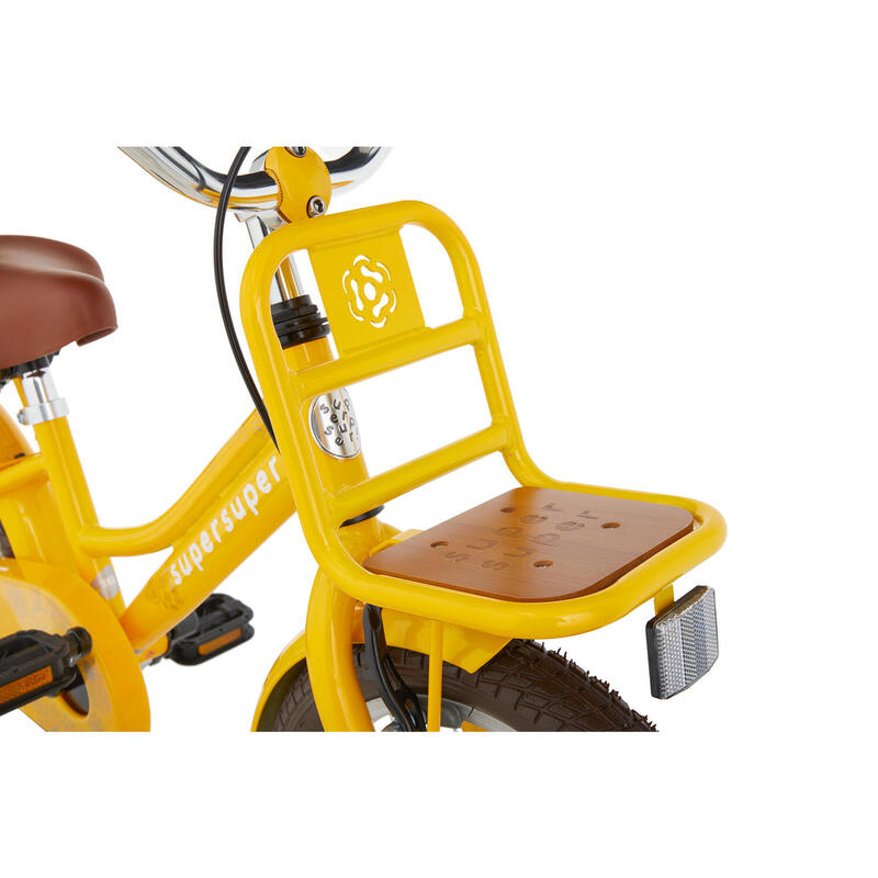VÉLO ENFANT SUPERSUPER COOPER BAMBOO - 16 POUCES - JAUNE – Image 4