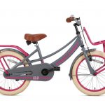 VÉLO ENFANT SUPERSUPER LOLA - FILLES - 18 POUCES - GRIS / ROSE