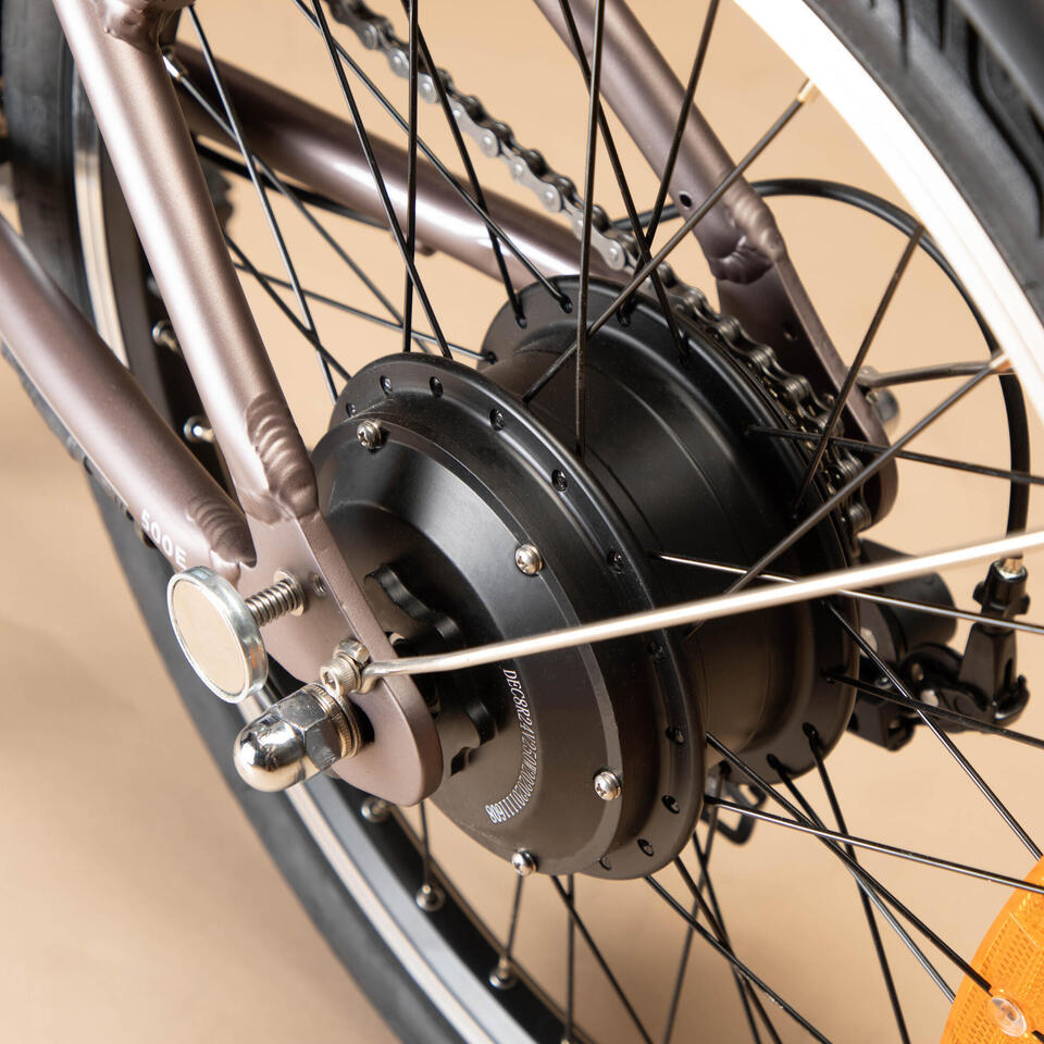 VELO PLIANT A ASSISTANCE ELECTRIQUE TILT 500 TAUPE – Image 5