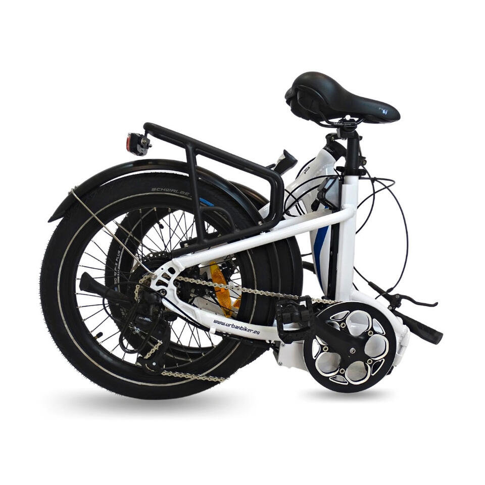 VÉLO PLIANT ÉLECTRIQUE MINI BLANC 20" – Image 2