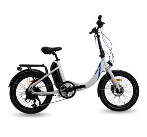 VÉLO PLIANT ÉLECTRIQUE MINI BLANC 20"