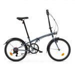 VELO PLIANT OXYLANE 120 GRIS