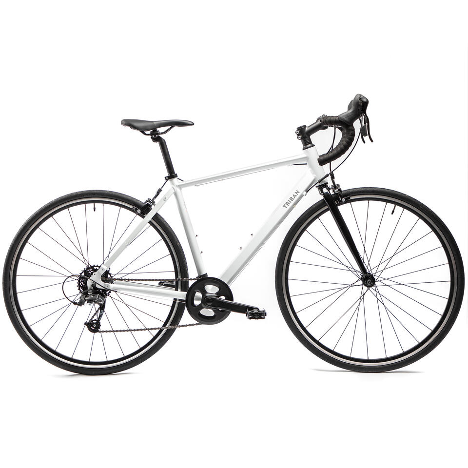 VÉLO ROUTE FEMME TRIBAN EASY BLANC