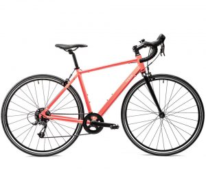 VÉLO ROUTE FEMME TRIBAN EASY CORAIL