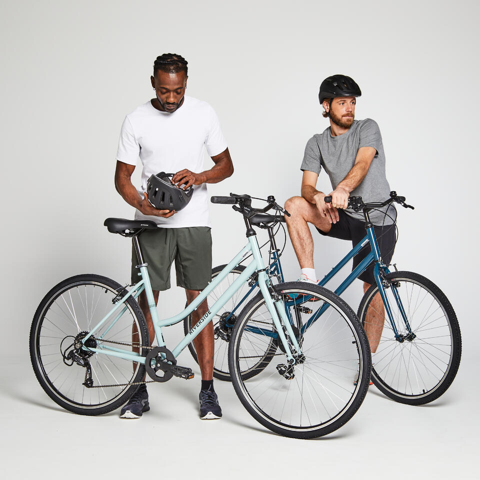 VELO TOUT CHEMIN RIVERSIDE 120 ENJAMBEMENT BAS VERT PASTEL – Image 3