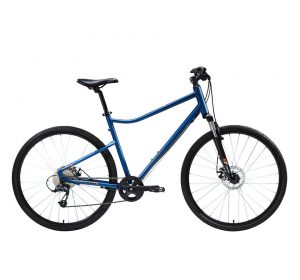 VÉLO TOUT CHEMIN RIVERSIDE 500 BLEU