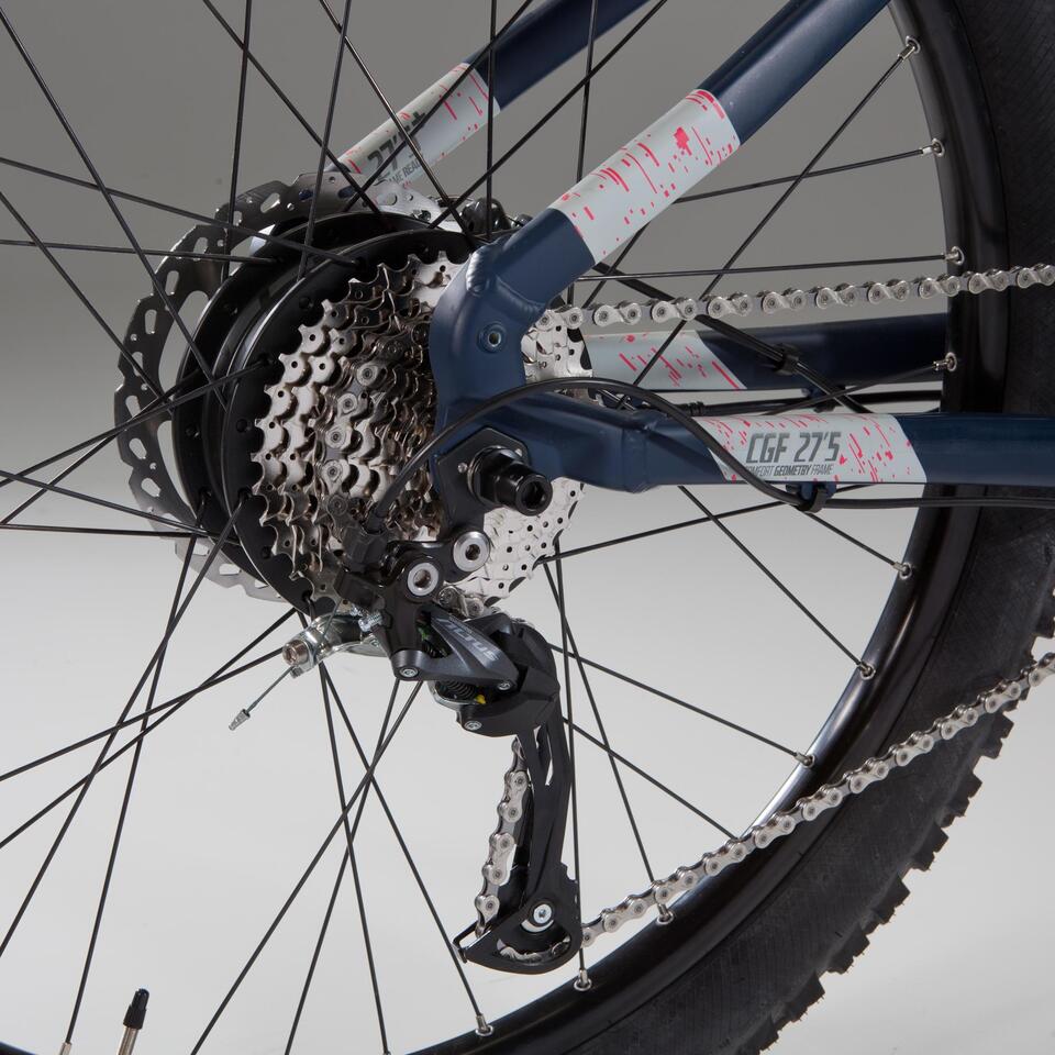 VÉLO VTT ÉLECTRIQUE E-ST 500 FEMME BLEU 27,5"- MOTEUR ROUE – Image 6