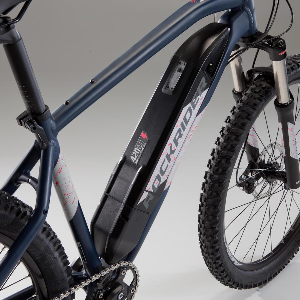 VÉLO VTT ÉLECTRIQUE E-ST 500 FEMME BLEU 27,5"- MOTEUR ROUE – Image 8