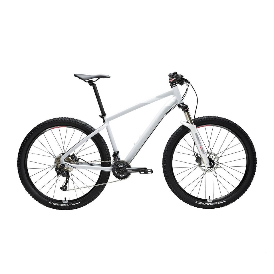 VÉLO VTT ST 540 FEMME GRIS ROSE 27,5"